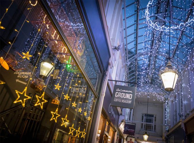 arcades at christmas